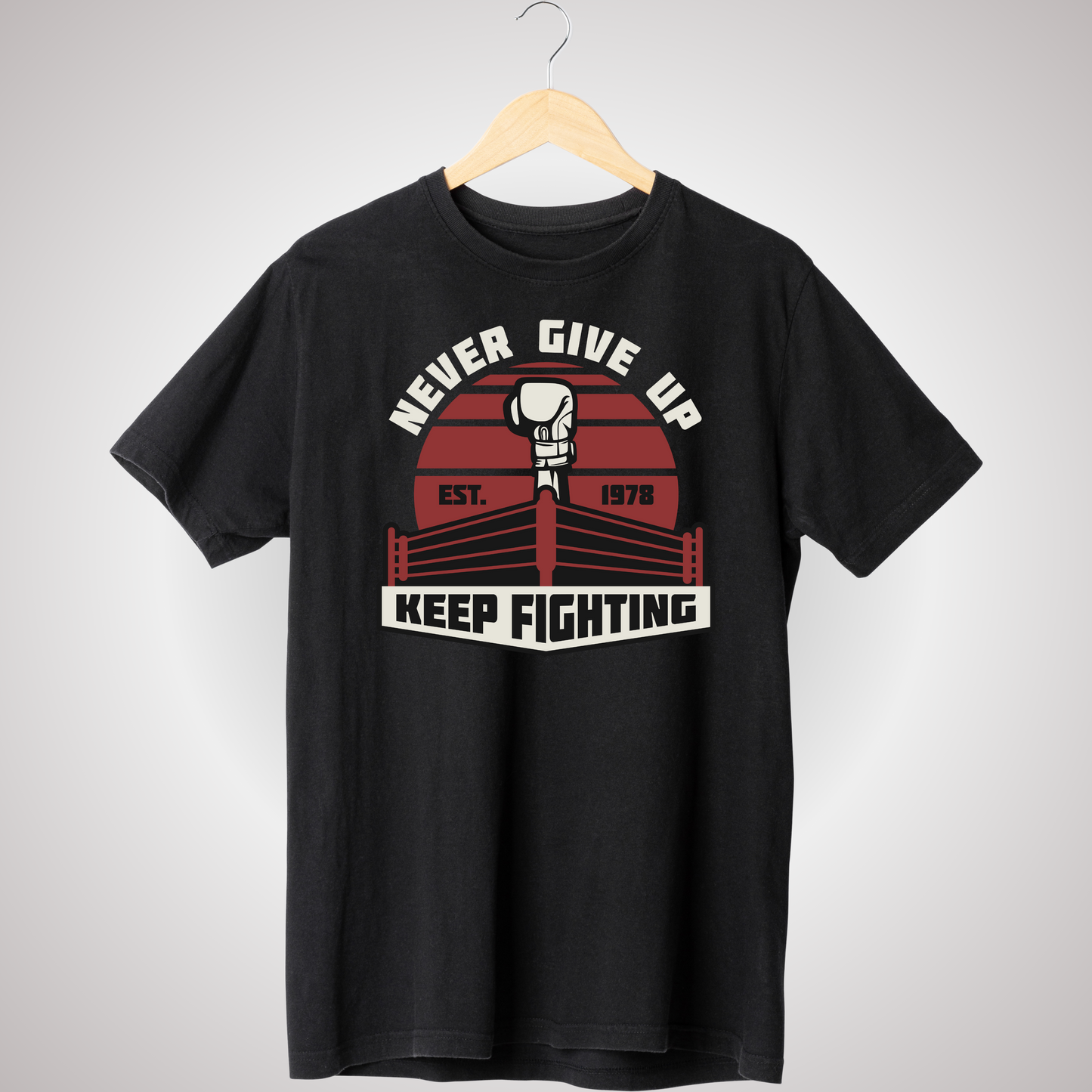 NEVER GIVE UP T-SHIRT