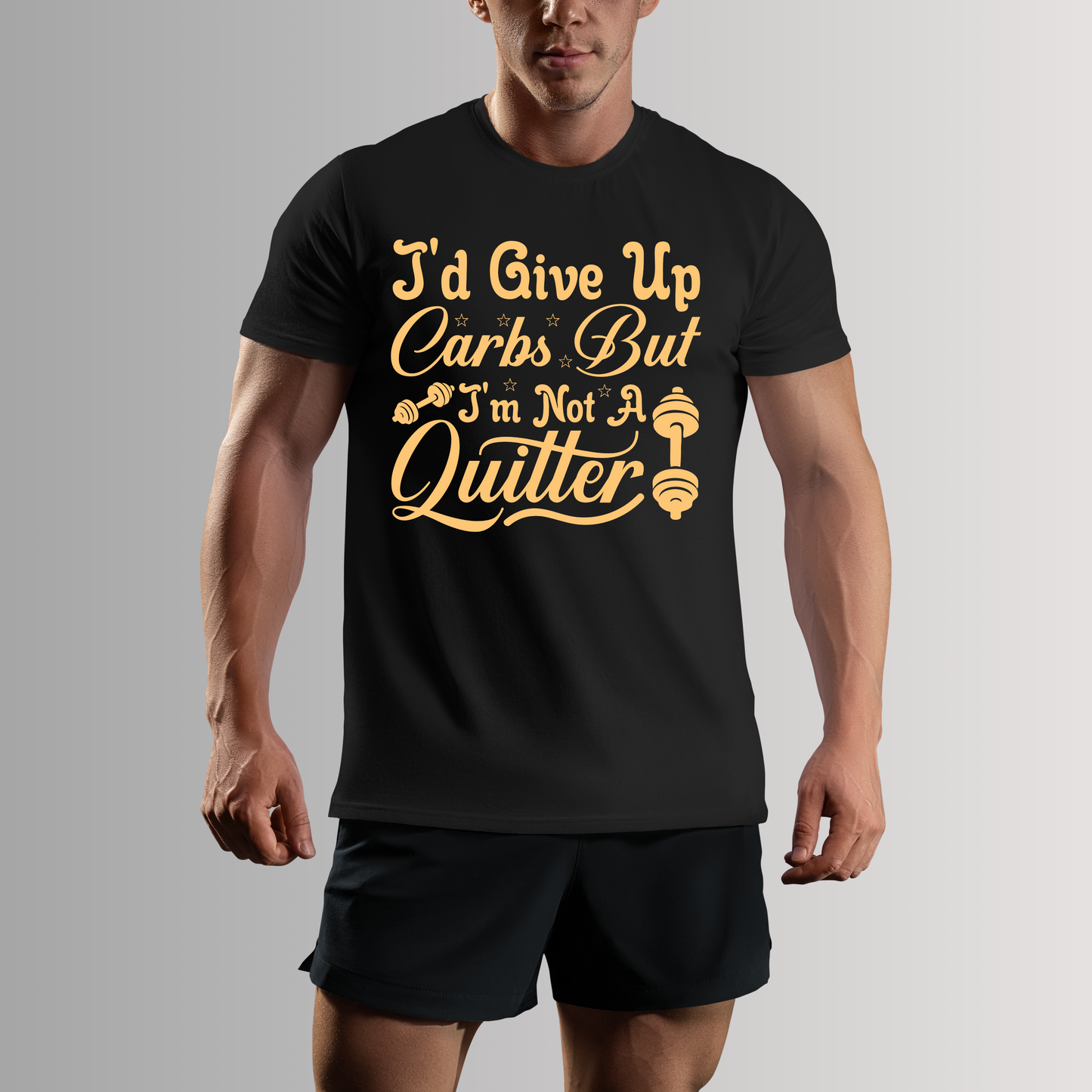 I'D GIVE UP CARBS T-SHIRT