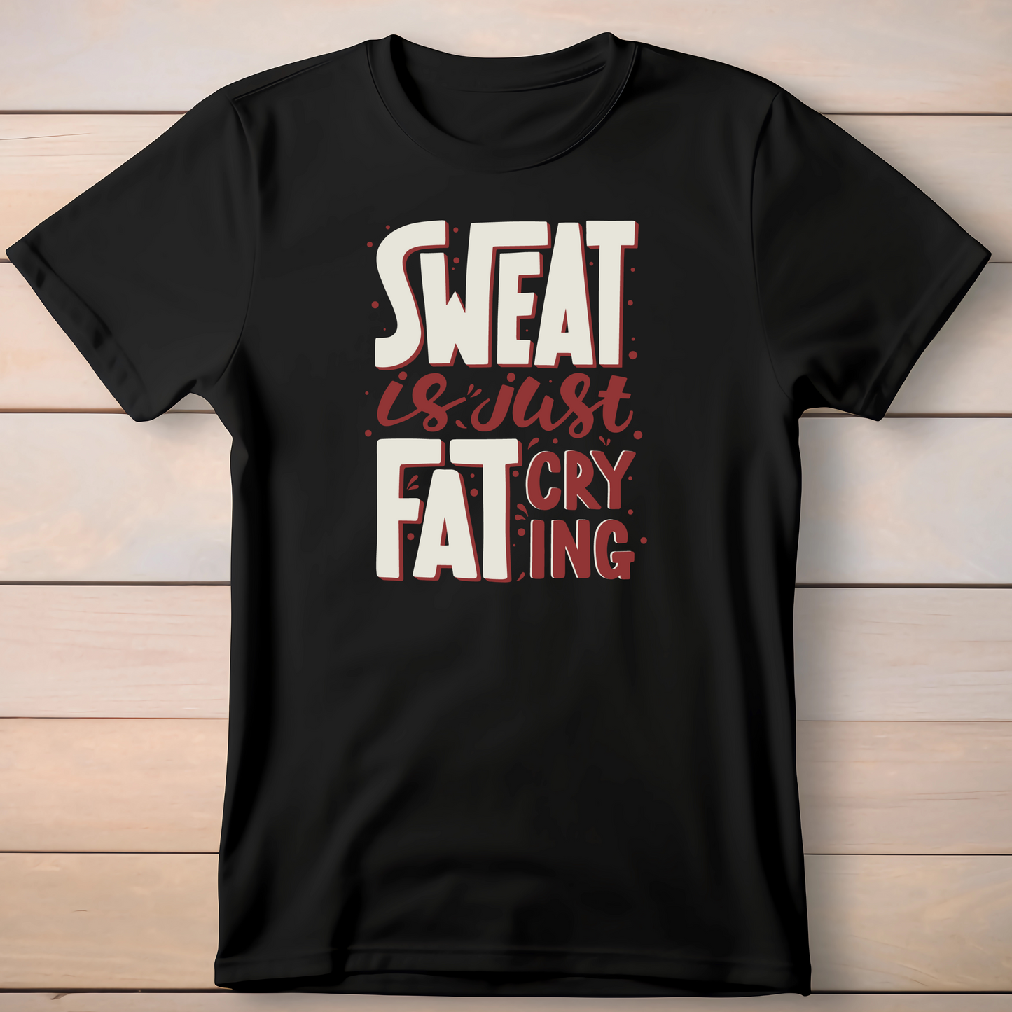 SWEAT IS JUST FAT CRYING T-SHIRT