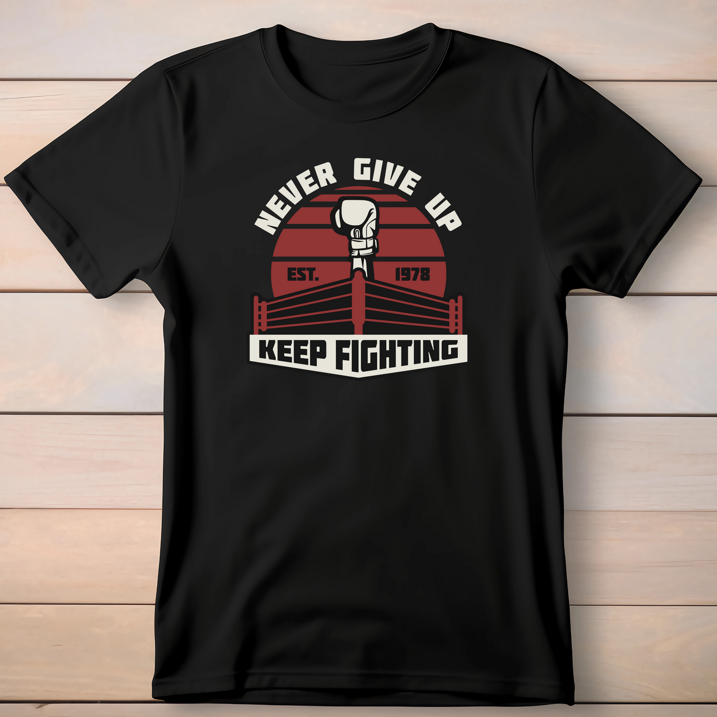 NEVER GIVE UP T-SHIRT