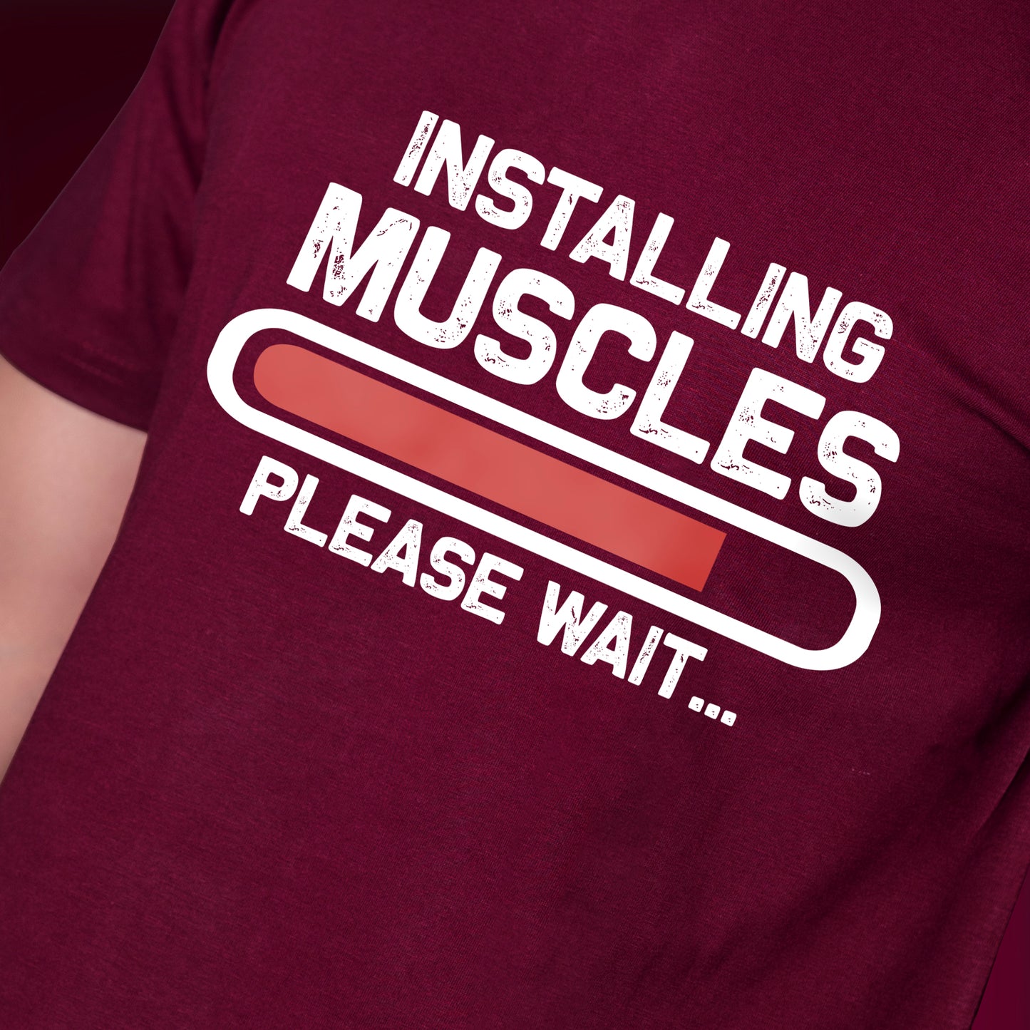 INSTALLING MUSCLES T-SHIRT