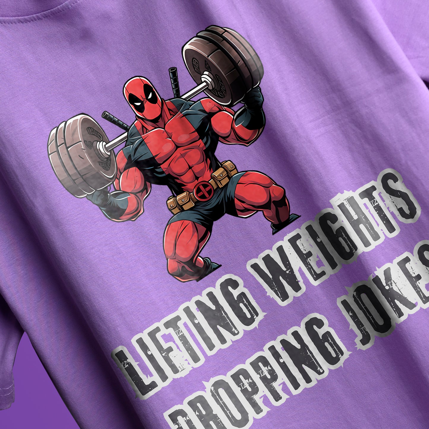 LIFTING WEIGHTS AND DROPPING JOKES T-SHIRT