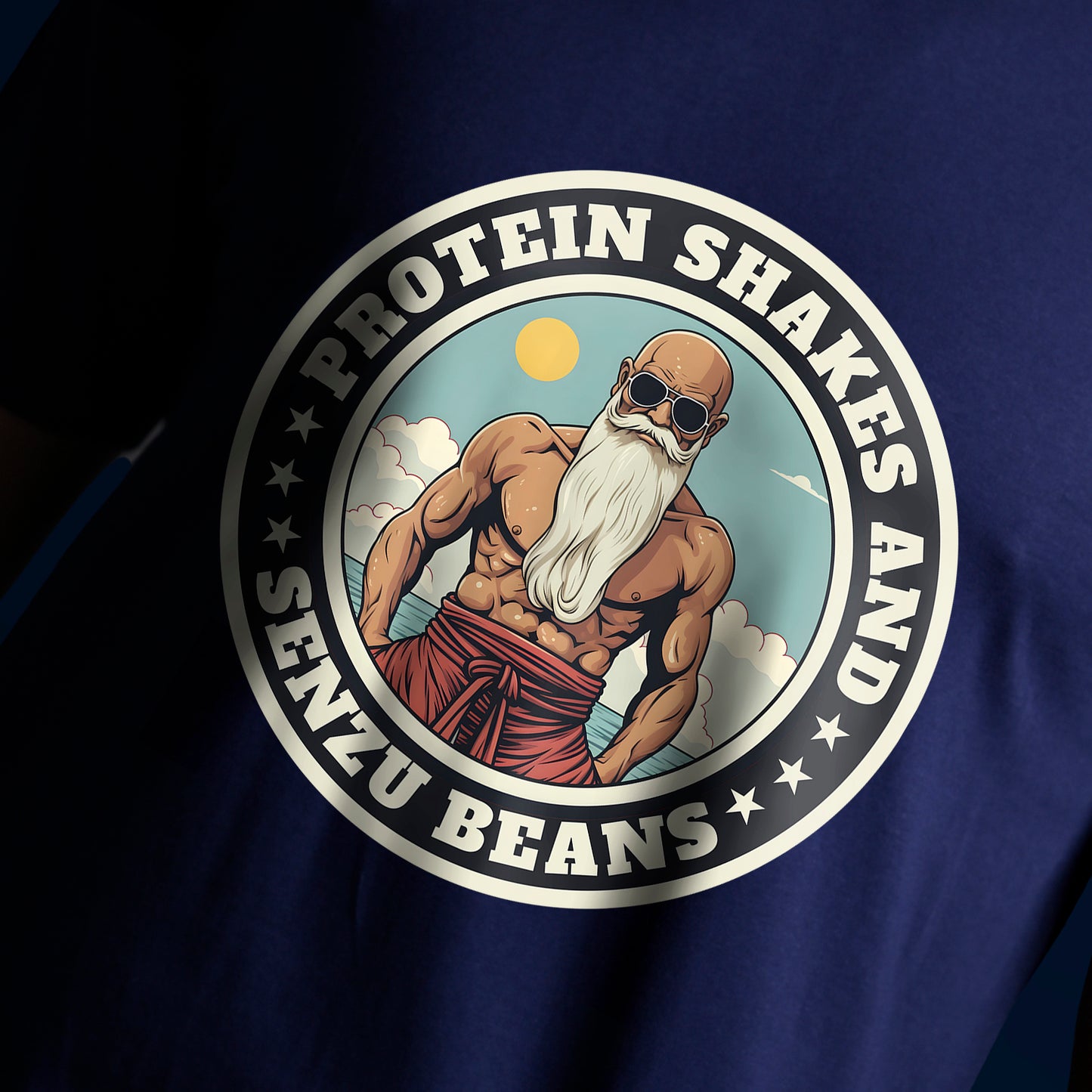 PROTEIN SHAKES AND SENZU BEANS T-SHIRT