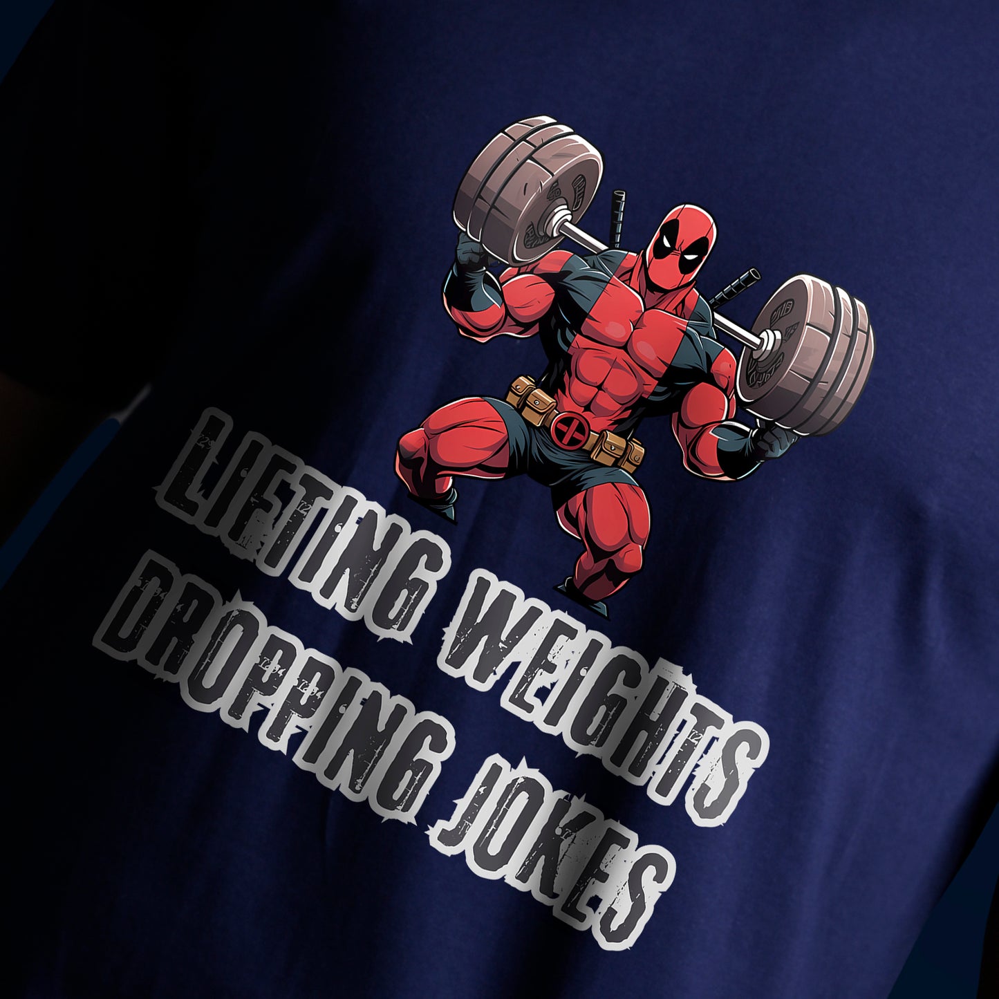 LIFTING WEIGHTS AND DROPPING JOKES T-SHIRT