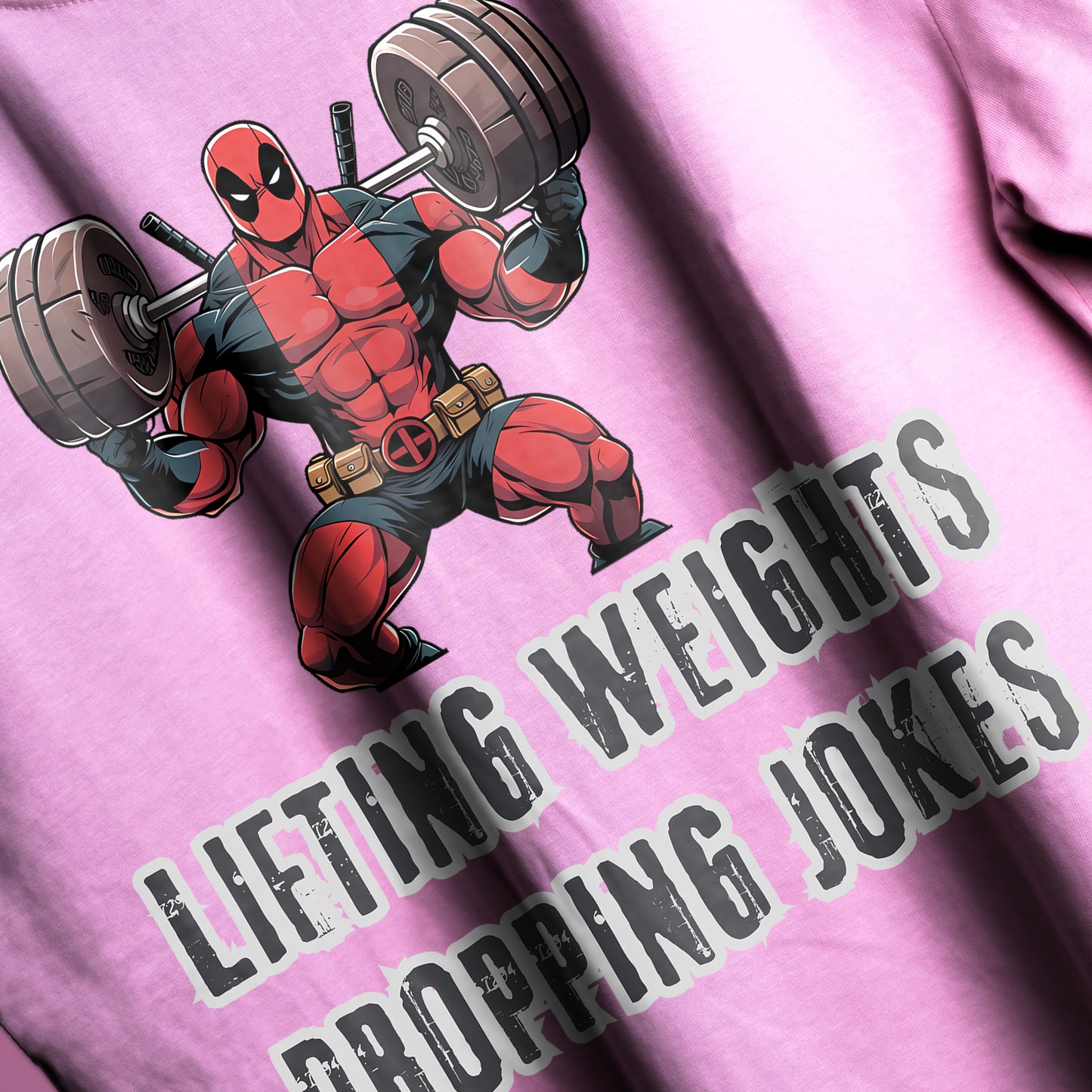 LIFTING WEIGHTS AND DROPPING JOKES T-SHIRT