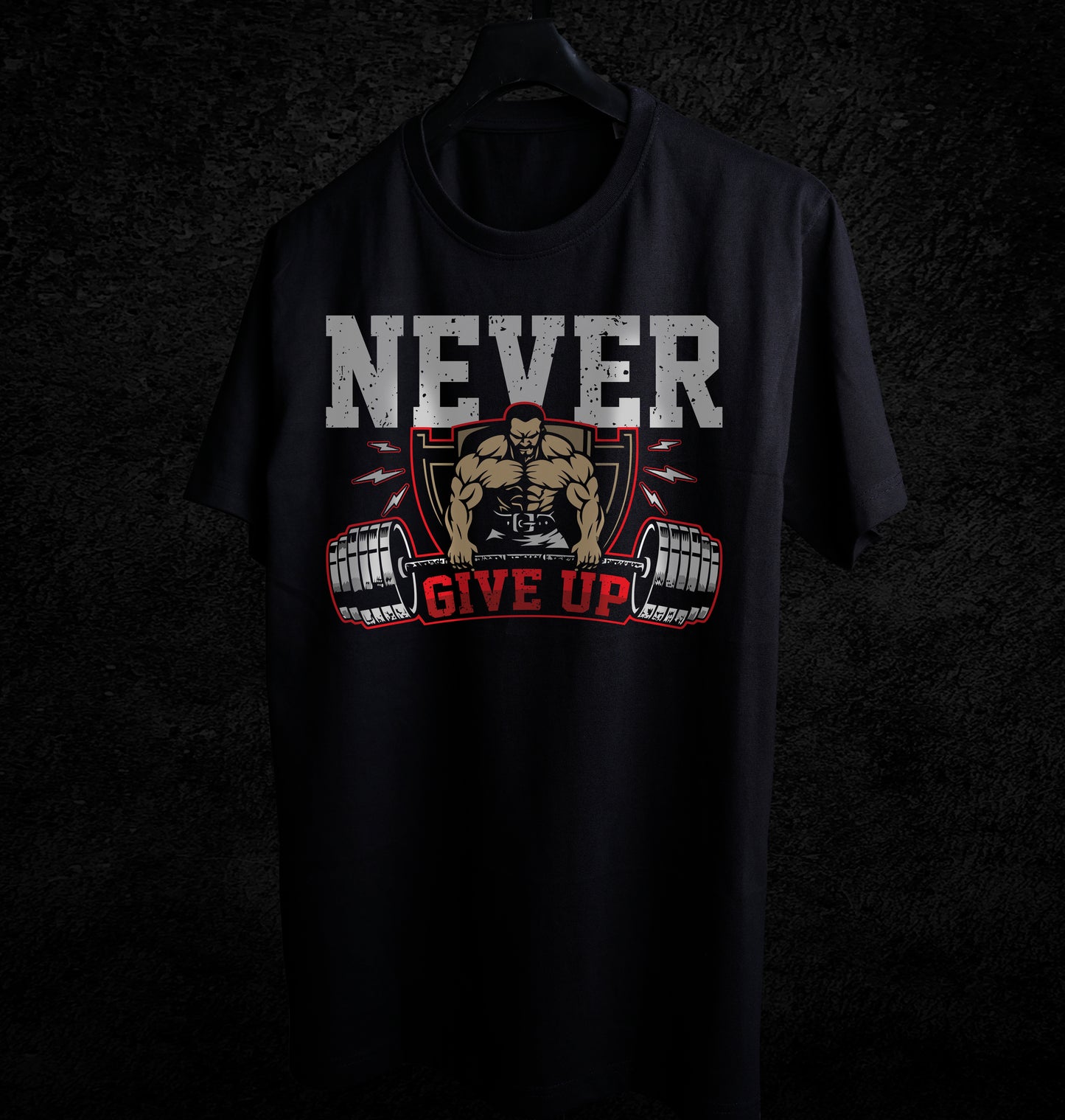 NEVER GIVE UP T-SHIRT