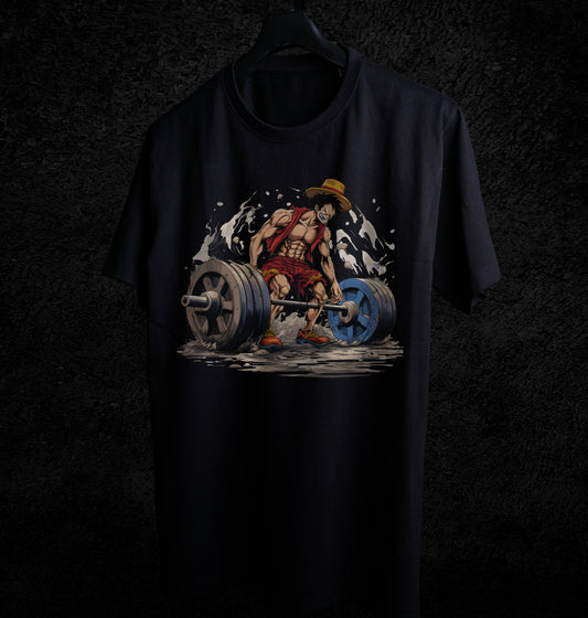 LUFFY DEADLIFTING T-SHIRT