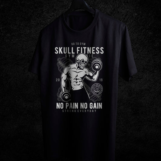 SKULL FITNESS T-SHIRT