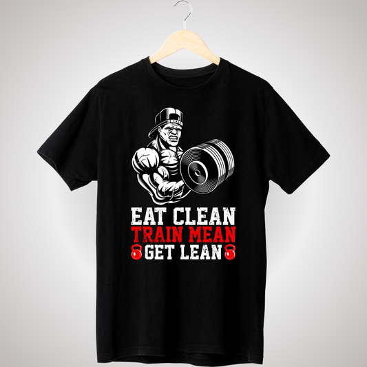 EAT CLEAN TRAIN MEAN T-SHIRT