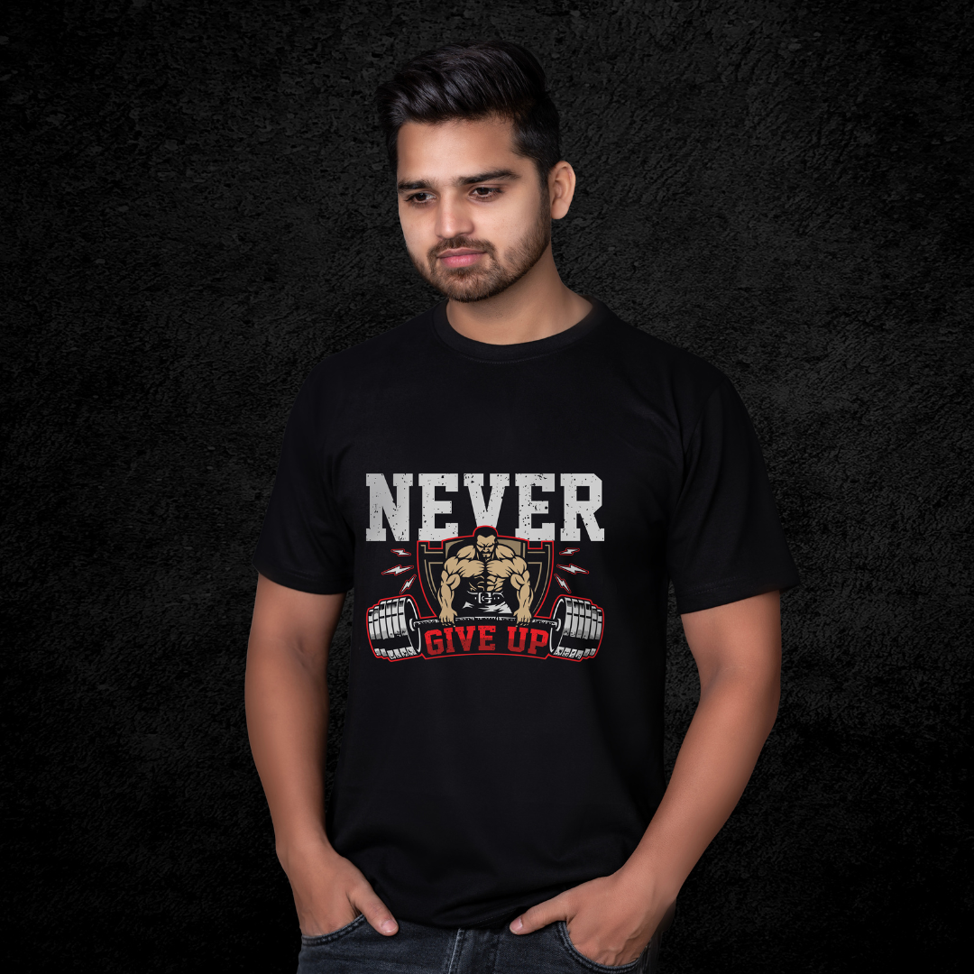 NEVER GIVE UP T-SHIRT